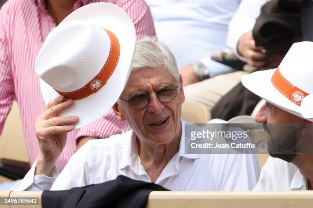 Arsene Wenger attends day 11 of the 2023 French Open at Stade Roland Garros on June 7, 2023 in Paris, France.