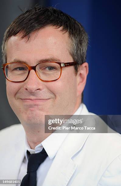 Olivier Pere attends a press conference during the 65th Locarno Film Festival on August 2, 2012 in Locarno, Switzerland.