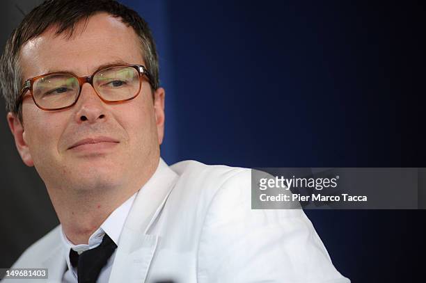 Olivier Pere attends a press conference during the 65th Locarno Film Festival on August 2, 2012 in Locarno, Switzerland.