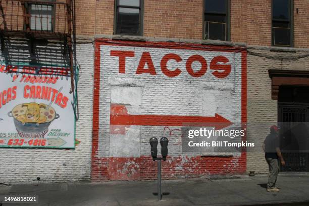 June 6: Mexican Taco resturant on June 6th, 2007 in Sunset Par, Brooklyn.