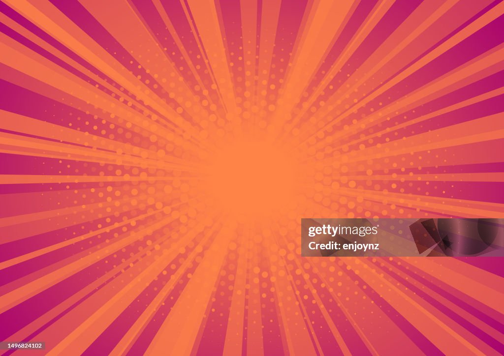 Red Rays Comic Bright Comic Book Shining Rays Vector Explosion High-Res Vector Graphic ...