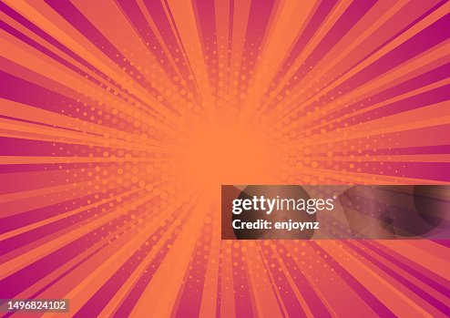 Burst Rays Comic Bright Comic Book Shining Rays Vector Explosion High-Res Vector Graphic ...