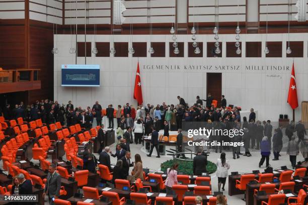 The newly appointed vice president and ministers were sworn in at the General Assembly of the Assembly on June 7, 2023. In Ankara, Türkiye.