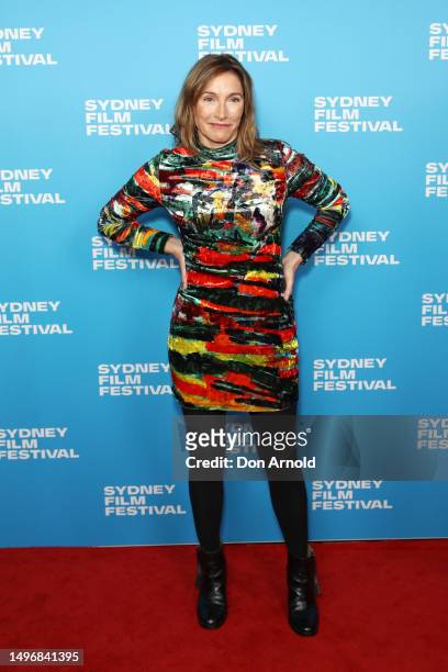 Claudia Karvan attends the world premiere of "The New Boy" at the Sydney Film Festival 2023 opening night at State Theatre on June 07, 2023 in...