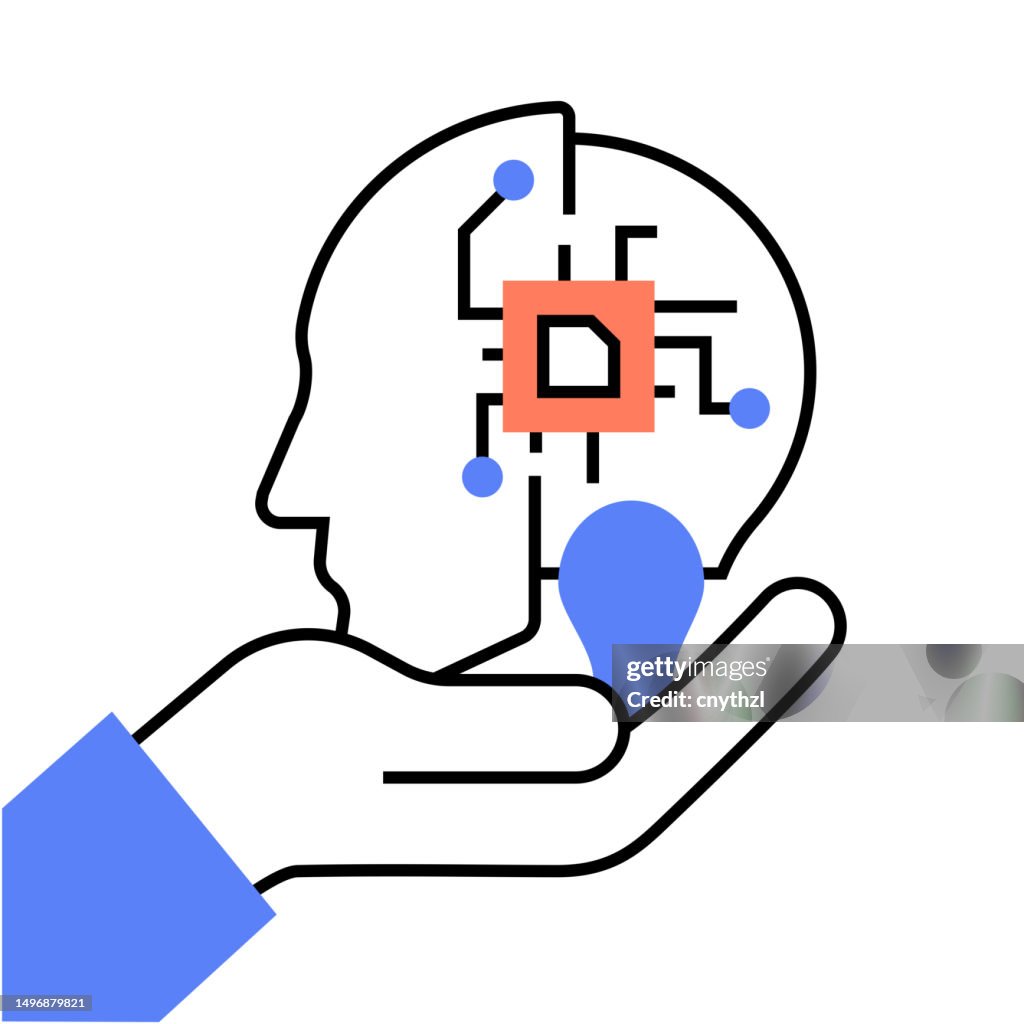Ai And Human Collaboration Concept Artificial Intelligence Machine ...