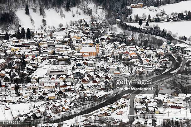 austria, styria, view of schladming town - schladming stock pictures, royalty-free photos & images