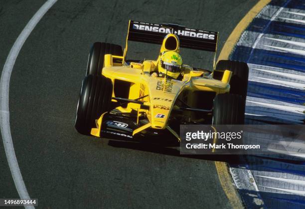 Ralph Firman from Ireland drives the Benson and Hedges Jordan Grand Prix Jordan EJ13 Ford V10 during practice for the Formula One Foster's Australian...