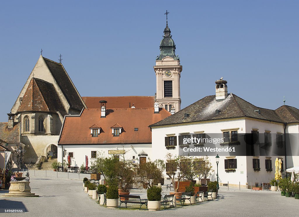 Austria, Burgenland, Rust, View of church