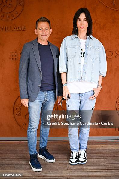 Daniel Riollo Daniel Riolo and Géraldine Maillet attends the 2023 French Open at ...