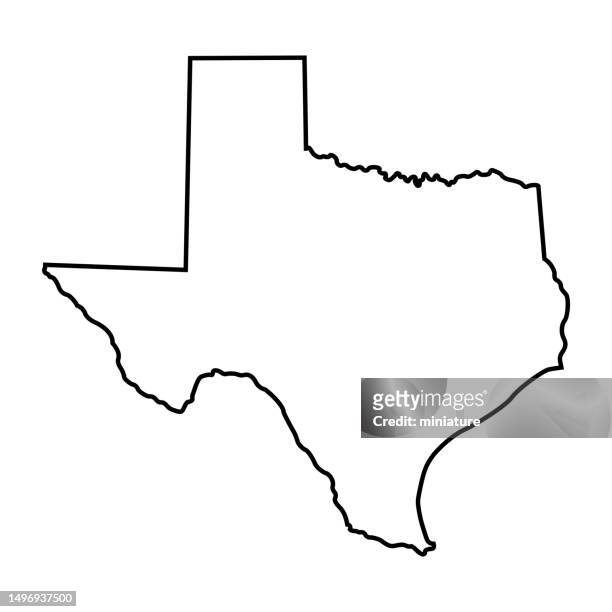 texas map - gulf coast states stock illustrations