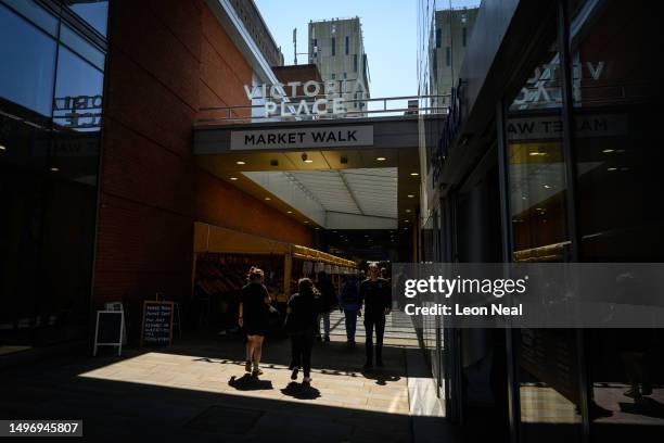 General view of the Market Walk area inside the Victoria Place retail and residential complex on June 08, 2023 in Woking, England. Woking Borough...