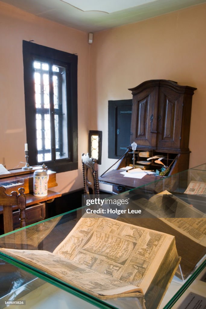 Johann Sebastian Bachs Composing Studio In Bachhaus Bach House Museum ...
