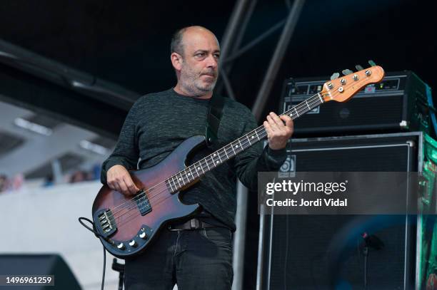 Jeff Godard of Karate performs on stage during day 3 of Primavera Sound Barcelona 2023 at Parc del Forum on June 02, 2023 in Barcelona, Spain.