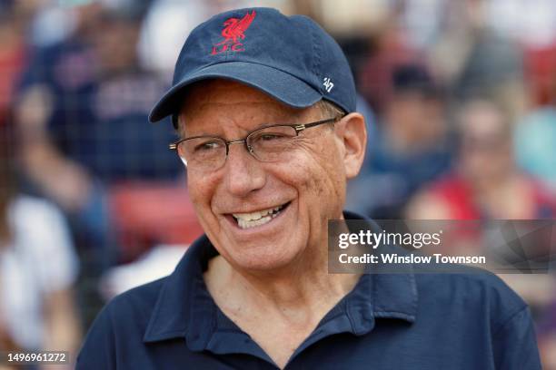 Tom Werner, chairman of the Boston Red Sox and the Liverpool football club before the game between the Boston Red Sox and the St. Louis Cardinals at...