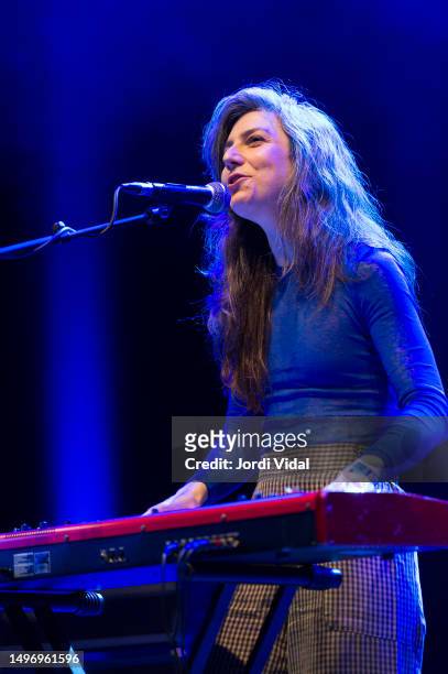 Julia Holter performs on stage during day 3 of Primavera Sound Barcelona 2023 at Auditori del Forum on June 02, 2023 in Barcelona, Spain.