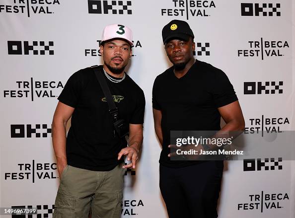 Deric Simons Rapper Chance the Rapper and Derek Luke attend the Jury Lunch during 2023 ...