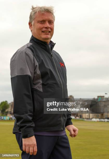 Stuart Wilson look on during previews for the Walker Cup St Andrews Old Course on June 08, 2023 in St Andrews, Scotland.