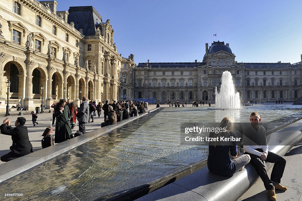 Louvre Museum and Pyramid.