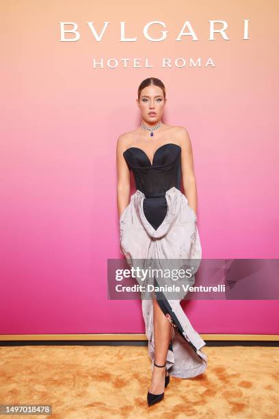 Adèle Exarchopoulos attends the Bulgari Hotel Roma opening event at Bulgari Hotel Rome on June 08, 2023 in Rome, Italy.