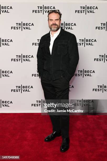 David Harbour attends "Downtown Owl" Premiere during the 2023 Tribeca Festival at SVA Theatre on June 08, 2023 in New York City.