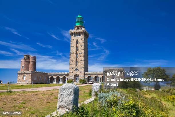 lighthouse at cap frehel, departement cotes-d'armor, bretagne, france - cotes d'armor 個照片及圖片檔