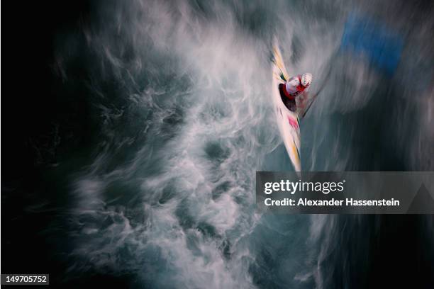 Jessica Fox of Australia competes in the Women's Kayak Single Slalom on Day 6 of the London 2012 Olympic Games at Lee Valley White Water Centre on...