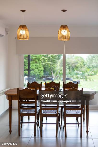 bright and elegant dining room at hostel - jumbo hostel stock pictures, royalty-free photos & images