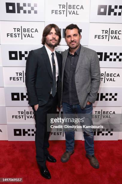 Director Robert Schwartzman and Michael Rizzi attend "The Good Half" premiere during 2023 Tribeca Festival at BMCC Theater on June 08, 2023 in New...