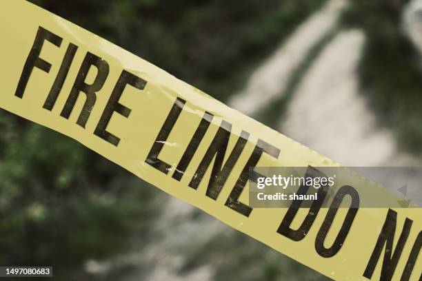 Fire Line Notes Fire Line Tape Photos and Premium High Res Pictures - Getty Images