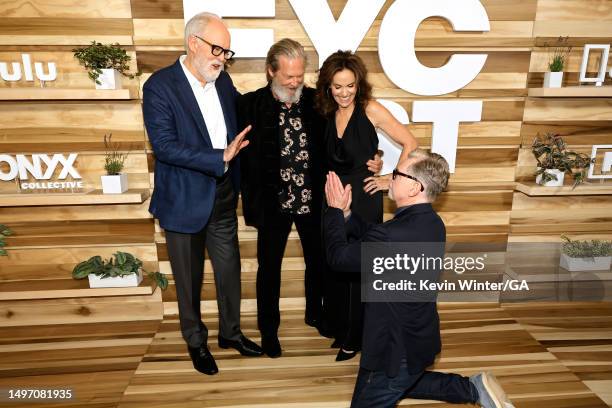 John Lithgow, Jeff Bridges, Amy Brenneman and Warren Littlefield attend FX's "The Old Man" Season 1 FYC at DGA Theater Complex on June 08, 2023 in...