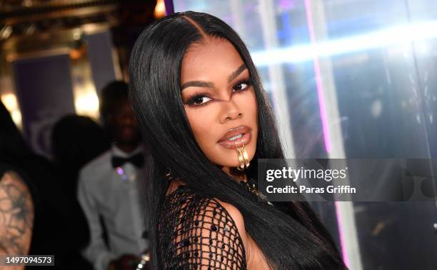 Teyana Taylor attends 3rd Annual Birthday Ball for Quality Control CEO Pierre "P" Thomas at The Fox Theatre on June 08, 2023 in Atlanta, Georgia.