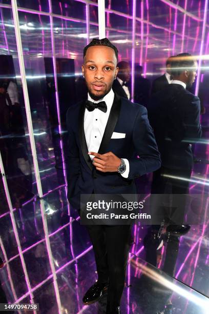 Rapper Toosii attends 3rd Annual Birthday Ball for Quality Control CEO Pierre "P" Thomas at The Fox Theatre on June 08, 2023 in Atlanta, Georgia.