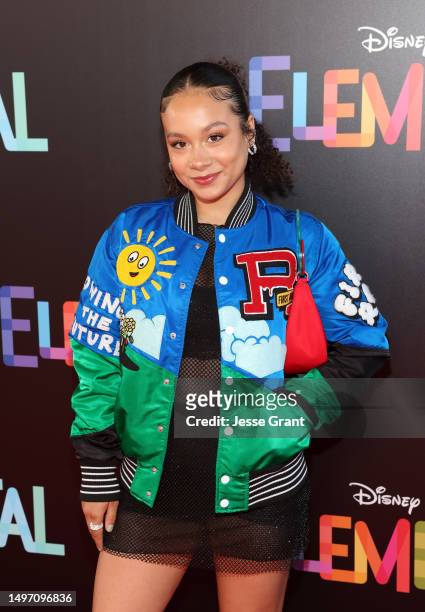 Kayden Muller-Janssen attends the World Premiere of Disney and Pixar's feature film "Elemental" at Academy Museum of Motion Pictures in Los Angeles,...