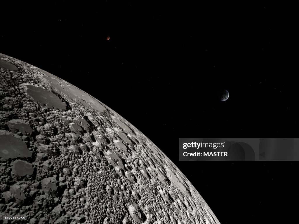 High detailed image of the moon