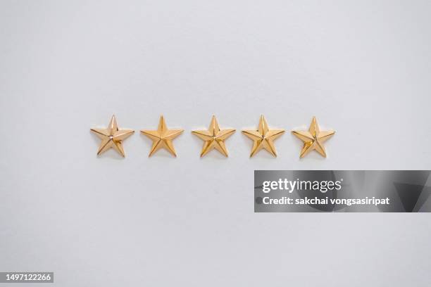 concept of excellence, gold stars, five stars, review, rating satisfaction concept - hotel de lujo fotografías e imágenes de stock