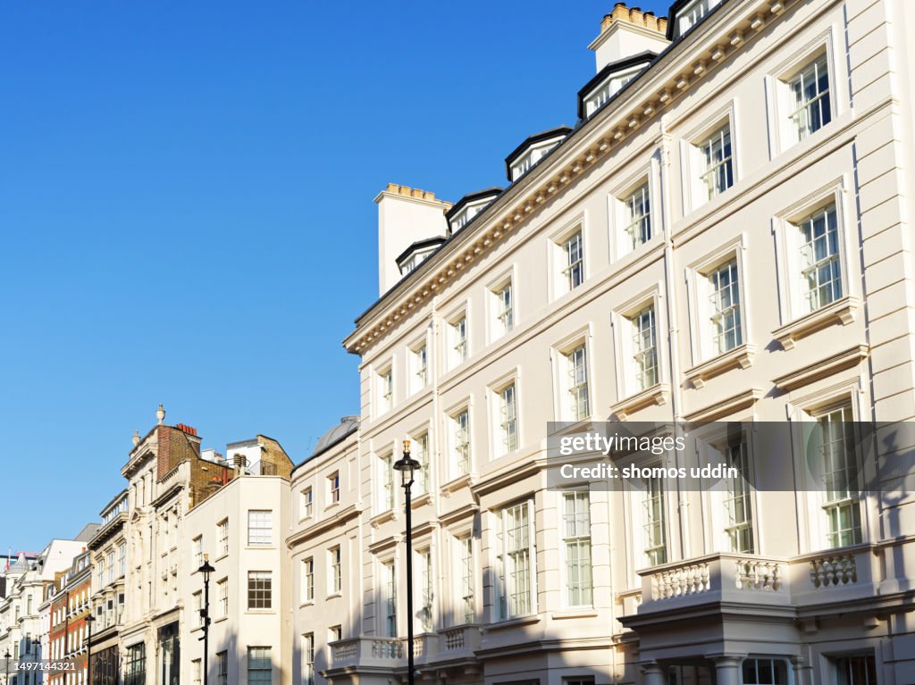 Traditional residential houses in London St James District