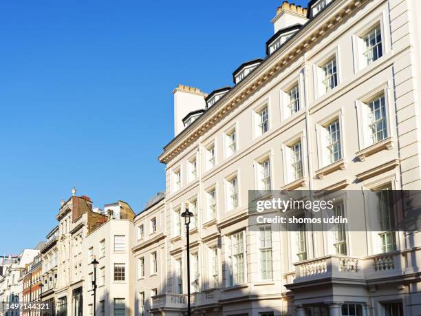 traditional residential houses in london st james district - central london 個照片及圖片檔