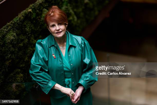 Director Marie-Castille Mention-Schaar poses for a portrait session at the URSO Hotel on June 09, 2023 in Madrid, Spain.