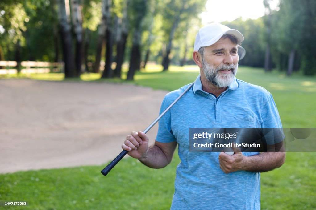 Male golf player