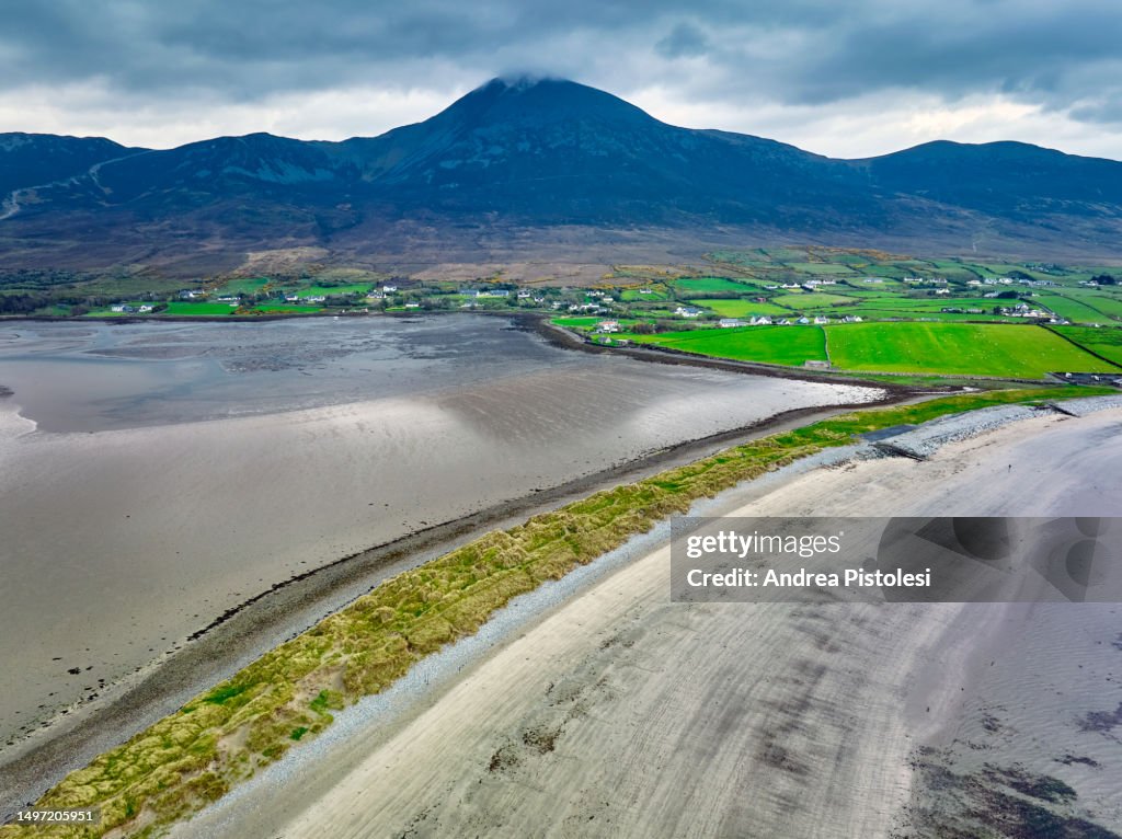 Croagh Patrick mountain from Bertra beach, Ireland