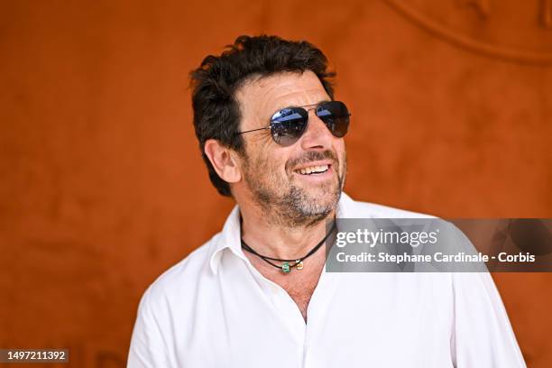Patrick Bruel attends the 2023 French Open at Roland Garros on June 09, 2023 in Paris, France.