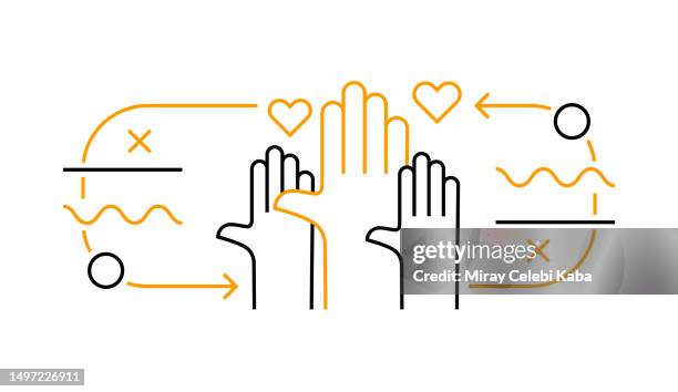 volunteer organ donation line icon design. - fundraiser thermometer stock illustrations