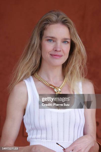 Natalia Vodianova attends the 2023 French Open at Roland Garros on June 09, 2023 in Paris, France.