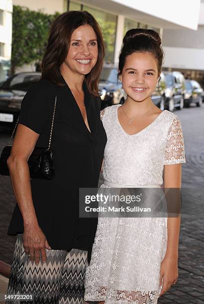 Actress Bailee Madison and mother Patricia Riley arrive for the 2012 TCA Summer Press Tour at The Beverly Hilton Hotel on August 2, 2012 in Beverly...