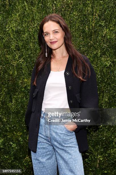 Katie Holmes, wearing CHANEL, attends the CHANEL Tribeca Festival Women's Lunch to celebrate the "Through Her Lens" Program at Odeon on June 09, 2023...
