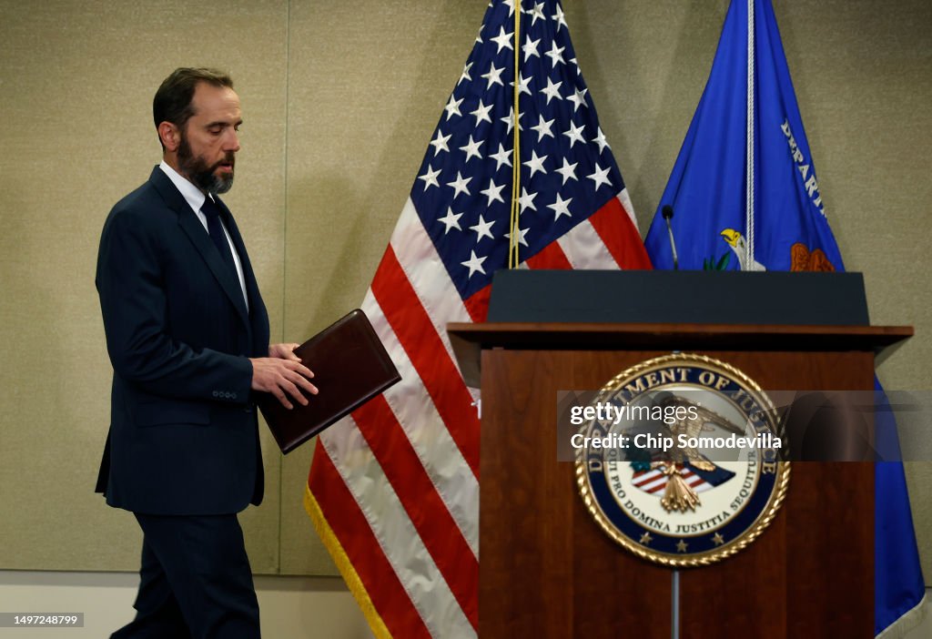 The Department Of Justice Makes A Statement To The Press