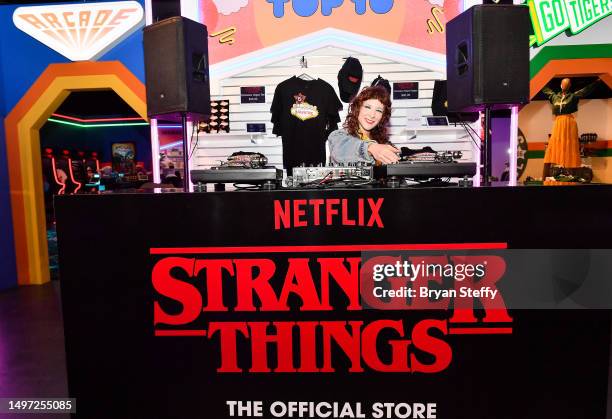 Cryket performs during the grand opening event for Netflix's Stranger Things: The Official Store at the Showcase Mall on June 08, 2023 in Las Vegas,...
