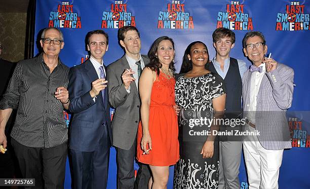 Peter Melnick, Andy Sandberg, John Bolton, Farah Alvin, Natalie Venetia Belcon, Jake Boyd and Bill Russel attend the after party for the...
