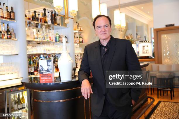 Quentin Tarantino wins 2023 Prix Fitzgerald at Hotel Belles Rives on June 09, 2023 in Antibes, France.