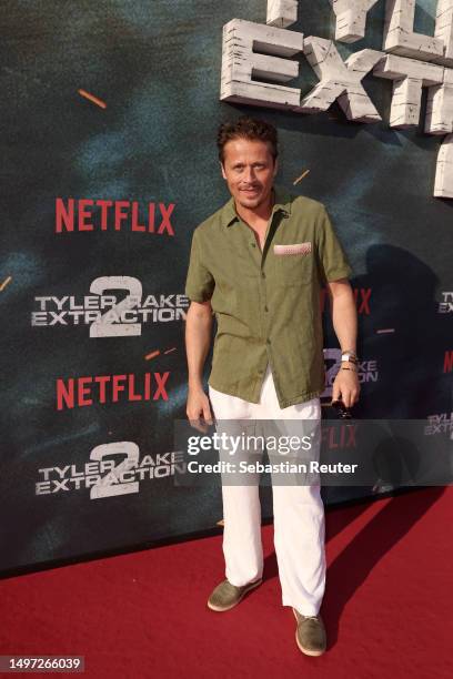Roman Knizka attends the "Tyler Rake: Extraction 2" Netflix Premiere at Zoo Palast on June 09, 2023 in Berlin, Germany.